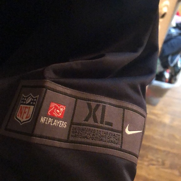 Nike Men's Chicago Bears Nick Foles #9 Navy Game Jersey Size XL - Picture 7 of 10